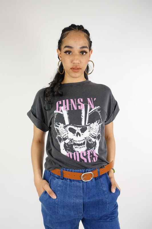 T-shirt Guns's Roses Pink