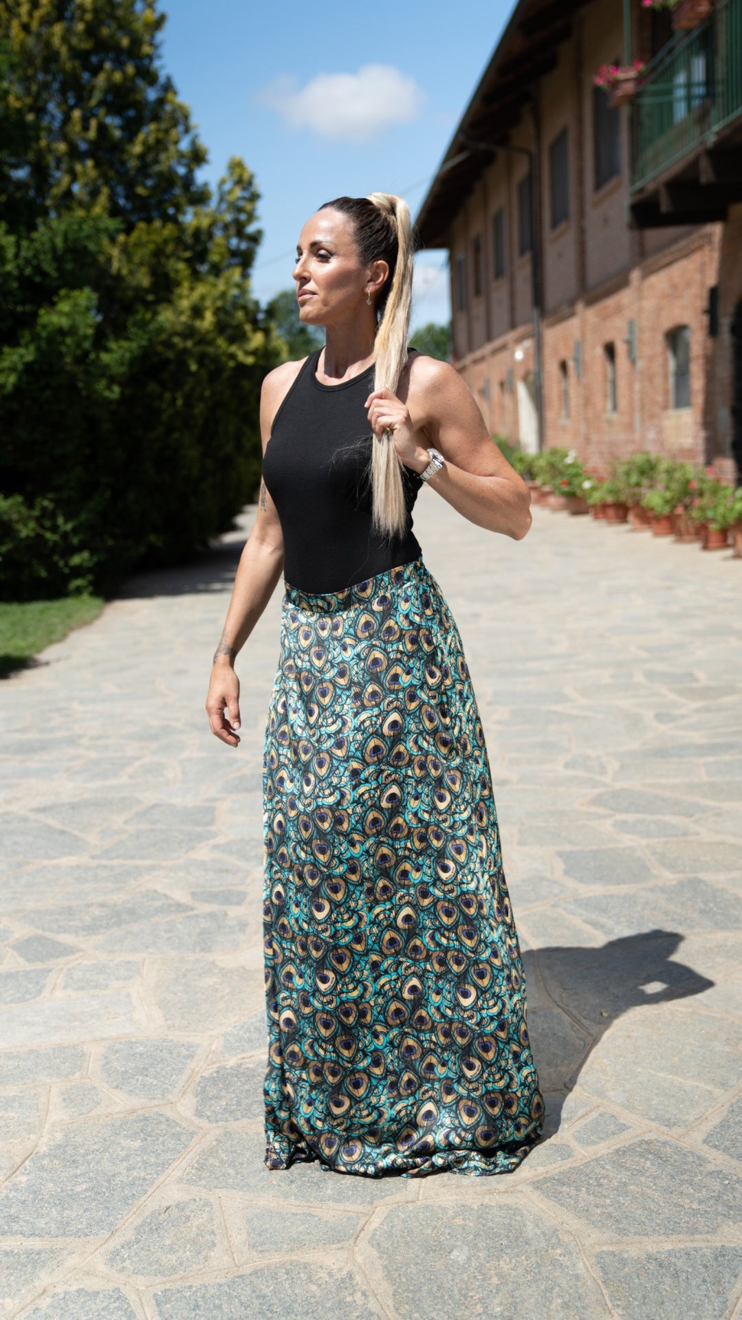 Gonna Pavone PILICHI COUTURE