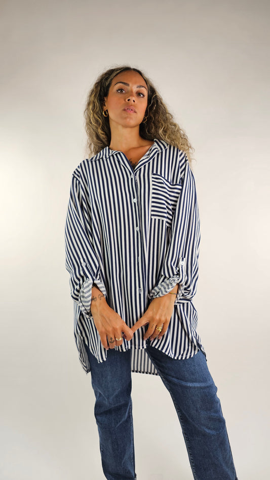 Maxi Camicia Righe